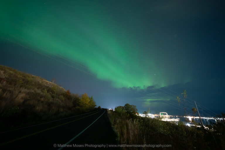 Northern Lights Over Duluth on October 7th