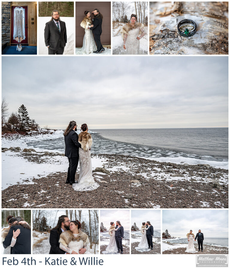 Winter Wedding with Katie & Willie in Two Harbors
