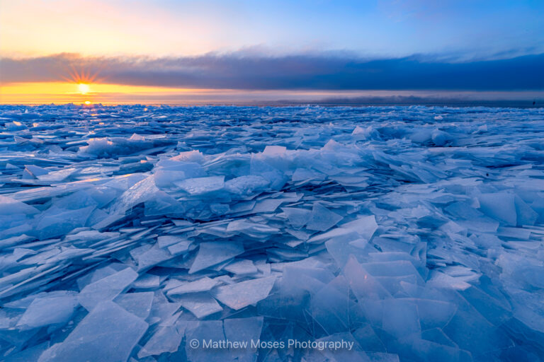 Ice Stacks on Lake Superior
